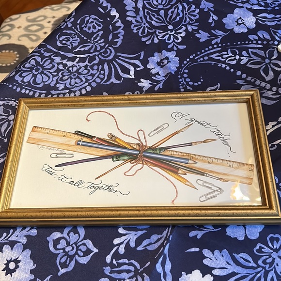 Vintage teacher print. Can be hung vertically or horizontally. 📚✂️✏️🚌 - Picture 2 of 8